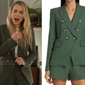 Veronica Beard Green Shorts